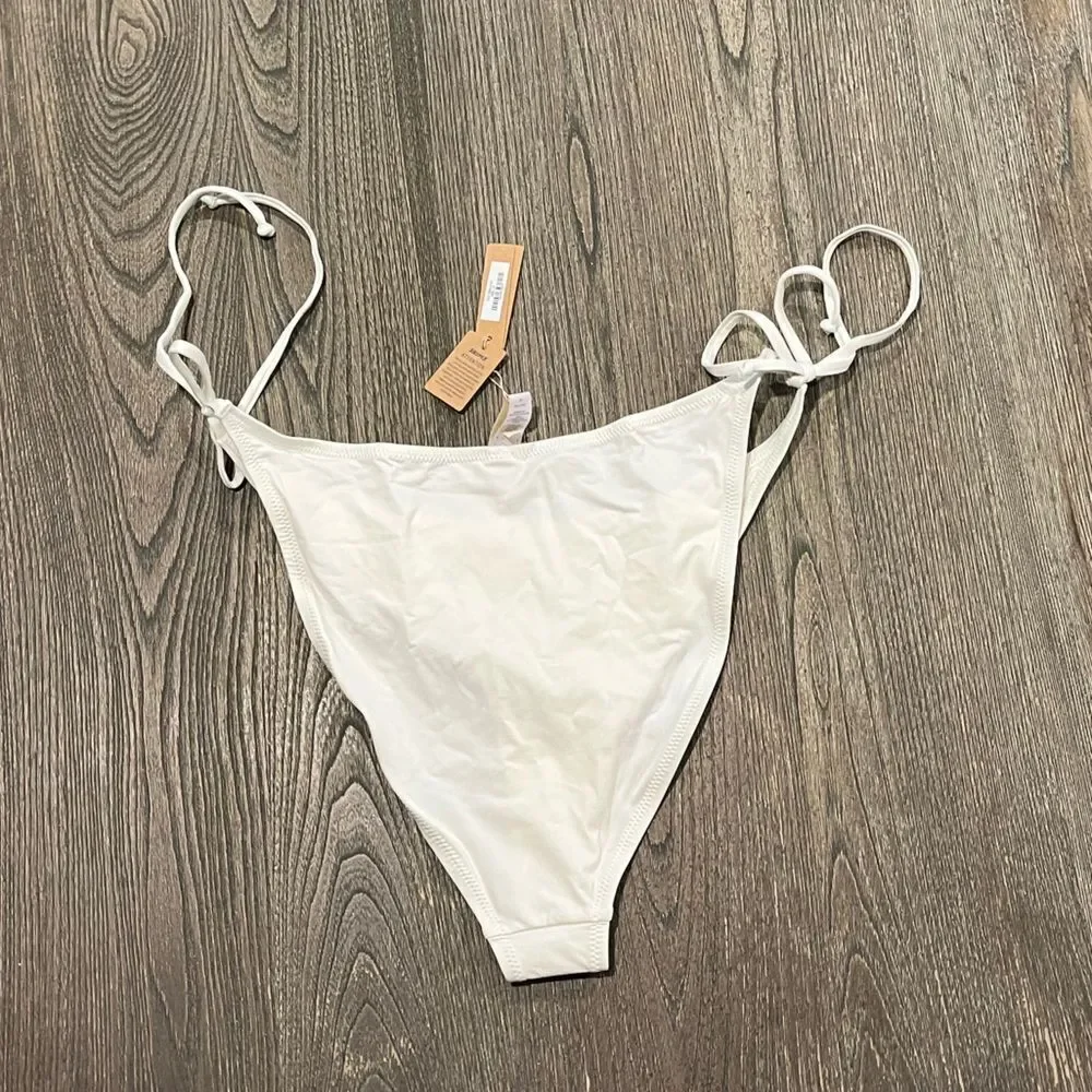 NWT Skims Signature Swim Dipped Tie Bikini Bottom Beach Swimwear Marble Size 2X